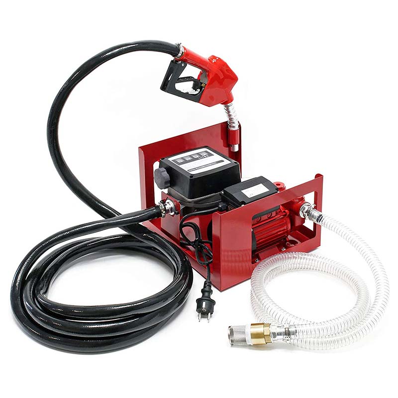 Samonasávací elektrické olejové čerpadlo na naftu se 4místným průtokoměrem